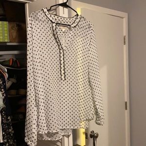 Anne Taylor loft sheer blouse